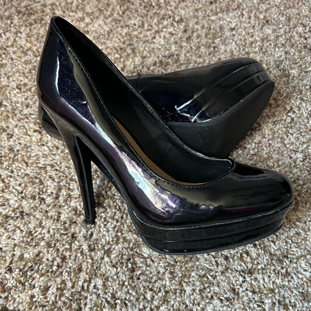 Lauren Conrad Elegant Black Platform Heels - size 6.5